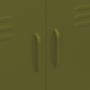 Olive green steel storage cabinet 80x35x101.5 cm by vidaXL, Lockers and storage cabinets - Ref: Foro24-336135, Price: 184,14 ...