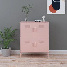 Pink steel storage cabinet 80x35x101.5 cm by vidaXL, Lockers and storage cabinets - Ref: Foro24-336139, Price: 203,67 €, Disc...