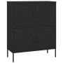 Black steel storage cabinet 80x35x101.5 cm by vidaXL, Lockers and storage cabinets - Ref: Foro24-336142, Price: 173,67 €, Dis...