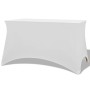 Funda elástica para mesa 2 uds 120x60,5x74 blanco de vidaXL, Fundas - Ref: Foro24-132033, Precio: 25,76 €, Descuento: %