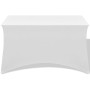 Funda elástica para mesa 2 uds 120x60,5x74 blanco de vidaXL, Fundas - Ref: Foro24-132033, Precio: 25,76 €, Descuento: %