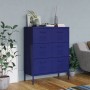 Navy blue steel drawer cabinet 80x35x101.5 cm by vidaXL, Lockers and storage cabinets - Ref: Foro24-336145, Price: 224,67 €, ...