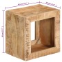 Taburete madera maciza de mango 40x30x40 cm de vidaXL, Mesas auxiliares - Ref: Foro24-337838, Precio: 97,99 €, Descuento: %