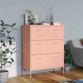 Steel storage cabinet pink 80x35x101.5 cm by vidaXL, Lockers and storage cabinets - Ref: Foro24-336148, Price: 222,04 €, Disc...