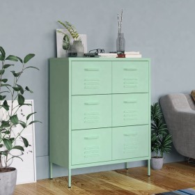 Mint steel storage cabinet 80x35x101.5 cm by vidaXL, Lockers and storage cabinets - Ref: Foro24-336149, Price: 229,99 €, Disc...