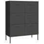 Anthracite gray storage cabinet 80x35x101.5 cm steel by vidaXL, Lockers and storage cabinets - Ref: Foro24-336150, Price: 227...