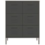 Anthracite gray storage cabinet 80x35x101.5 cm steel by vidaXL, Lockers and storage cabinets - Ref: Foro24-336150, Price: 227...