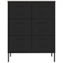 Black steel storage cabinet 80x35x101.5 cm by vidaXL, Lockers and storage cabinets - Ref: Foro24-336151, Price: 213,99 €, Dis...