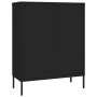 Black steel storage cabinet 80x35x101.5 cm by vidaXL, Lockers and storage cabinets - Ref: Foro24-336151, Price: 213,99 €, Dis...