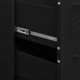 Black steel storage cabinet 80x35x101.5 cm by vidaXL, Lockers and storage cabinets - Ref: Foro24-336151, Price: 213,99 €, Dis...