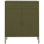 Olive green steel storage cabinet 80x35x101.5 cm by vidaXL, Lockers and storage cabinets - Ref: Foro24-336153, Price: 220,99 ...