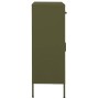 Olive green steel storage cabinet 80x35x101.5 cm by vidaXL, Lockers and storage cabinets - Ref: Foro24-336153, Price: 220,99 ...