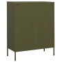 Olive green steel storage cabinet 80x35x101.5 cm by vidaXL, Lockers and storage cabinets - Ref: Foro24-336153, Price: 220,99 ...