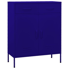 Navy blue steel storage cabinet 80x35x101.5 cm by vidaXL, Lockers and storage cabinets - Ref: Foro24-336154, Price: 211,91 €,...