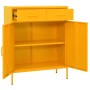 Mustard yellow steel storage cabinet 80x35x101.5 cm by vidaXL, Lockers and storage cabinets - Ref: Foro24-336155, Price: 230,...