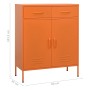 Orange steel storage cabinet 80x35x101.5 cm by vidaXL, Lockers and storage cabinets - Ref: Foro24-336156, Price: 231,19 €, Di...