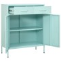 Mint green steel storage cabinet 80x35x101.5 cm by vidaXL, Lockers and storage cabinets - Ref: Foro24-336158, Price: 220,80 €...