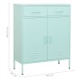 Mint green steel storage cabinet 80x35x101.5 cm by vidaXL, Lockers and storage cabinets - Ref: Foro24-336158, Price: 220,80 €...