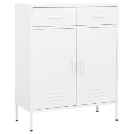 White steel storage cabinet 80x35x101.5 cm by vidaXL, Lockers and storage cabinets - Ref: Foro24-336161, Price: 211,81 €, Dis...