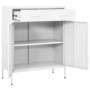 White steel storage cabinet 80x35x101.5 cm by vidaXL, Lockers and storage cabinets - Ref: Foro24-336161, Price: 211,81 €, Dis...