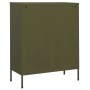 Olive green steel storage cabinet 80x35x101.5 cm by vidaXL, Lockers and storage cabinets - Ref: Foro24-336162, Price: 202,99 ...