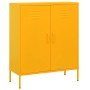 Mustard yellow steel storage cabinet 80x35x101.5 cm by vidaXL, Lockers and storage cabinets - Ref: Foro24-336164, Price: 183,...