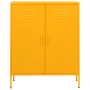 Mustard yellow steel storage cabinet 80x35x101.5 cm by vidaXL, Lockers and storage cabinets - Ref: Foro24-336164, Price: 183,...