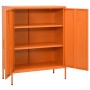 Orange steel storage cabinet 80x35x101.5 cm by vidaXL, Lockers and storage cabinets - Ref: Foro24-336165, Price: 203,63 €, Di...