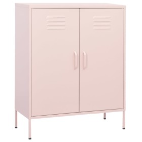 Pink steel storage cabinet 80x35x101.5 cm by vidaXL, Lockers and storage cabinets - Ref: Foro24-336166, Price: 202,99 €, Disc...