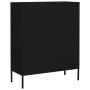 Black steel storage cabinet 80x35x101.5 cm by vidaXL, Lockers and storage cabinets - Ref: Foro24-336169, Price: 180,90 €, Dis...