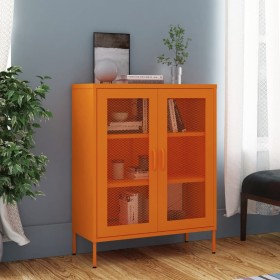 Steel storage cabinet orange 80x35x101.5 cm by vidaXL, Lockers and storage cabinets - Ref: Foro24-336174, Price: 186,69 €, Di...