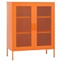 Armario de almacenamiento acero naranja 80x35x101,5 cm de vidaXL, Taquillas y armarios de almacenamiento - Ref: Foro24-336174...