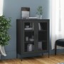 Anthracite gray steel storage cabinet 80x35x101.5 cm by vidaXL, Lockers and storage cabinets - Ref: Foro24-336177, Price: 175...