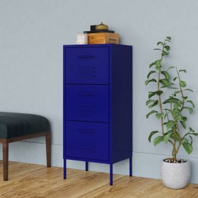 Navy blue steel storage cabinet 42.5x35x101.5 cm by vidaXL, Lockers and storage cabinets - Ref: Foro24-336181, Price: 149,10 ...