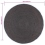 Dark Gray Round Handwoven Jute Rug 240cm by vidaXL, Rugs - Ref: Foro24-343598, Price: 148,76 €, Discount: %