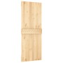 Puerta corredera con herrajes madera maciza de pino 80x210 cm de vidaXL, Puertas - Ref: Foro24-3203095, Precio: 172,97 €, Des...