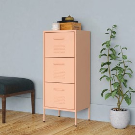 Pink steel storage cabinet 42.5x35x101.5 cm by vidaXL, Lockers and storage cabinets - Ref: Foro24-336184, Price: 168,26 €, Di...