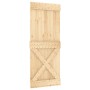 Sliding door with solid pine wood hardware 85x210 cm by vidaXL, Doors - Ref: Foro24-3203096, Price: 198,82 €, Discount: %