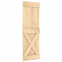 Puerta corredera con herrajes madera maciza de pino 70x210 cm de vidaXL, Puertas - Ref: Foro24-3203094, Precio: 183,09 €, Des...