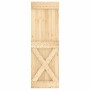 Puerta corredera con herrajes madera maciza de pino 70x210 cm de vidaXL, Puertas - Ref: Foro24-3203094, Precio: 183,09 €, Des...