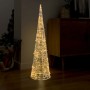 Deko-Pyramide aus Acrylkegel mit LED-Leuchten warmweiß 120cm von vidaXL, Weihnachtsbeleuchtung - Ref: Foro24-329805, Preis: 9...