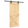 Sliding door with solid pine wood fittings 90x210 cm by vidaXL, Doors - Ref: Foro24-3203154, Price: 174,06 €, Discount: %