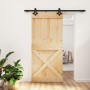 Sliding door with solid pine wood fittings 95x210 cm by vidaXL, Doors - Ref: Foro24-3203155, Price: 201,69 €, Discount: %