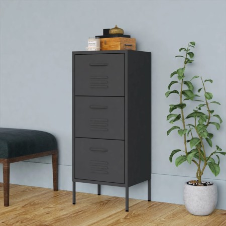 Anthracite steel storage cabinet 42.5x35x101.5 cm by vidaXL, Lockers and storage cabinets - Ref: Foro24-336186, Price: 149,05...