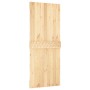 Puerta corredera con herrajes madera maciza de pino 85x210 cm de vidaXL, Puertas - Ref: Foro24-3203201, Precio: 171,44 €, Des...