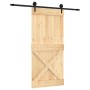 Sliding door with solid pine wood fittings 95x210 cm by vidaXL, Doors - Ref: Foro24-3203246, Price: 195,98 €, Discount: %