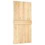 Puerta corredera con herrajes madera maciza de pino 100x210 cm de vidaXL, Puertas - Ref: Foro24-3203247, Precio: 181,46 €, De...