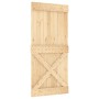 Puerta corredera con herrajes madera maciza de pino 95x210 cm de vidaXL, Puertas - Ref: Foro24-3203270, Precio: 194,99 €, Des...