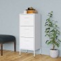 White steel storage cabinet 42.5x35x101.5 cm by vidaXL, Lockers and storage cabinets - Ref: Foro24-336188, Price: 125,46 €, D...