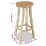 Teak wood kitchen stool by vidaXL, Kitchen stools - Ref: Foro24-244545, Price: 127,98 €, Discount: %